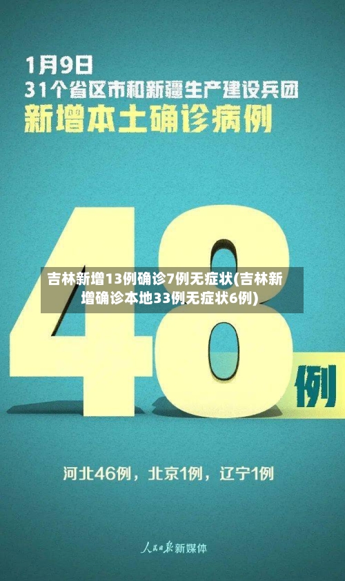 吉林新增13例确诊7例无症状(吉林新增确诊本地33例无症状6例)