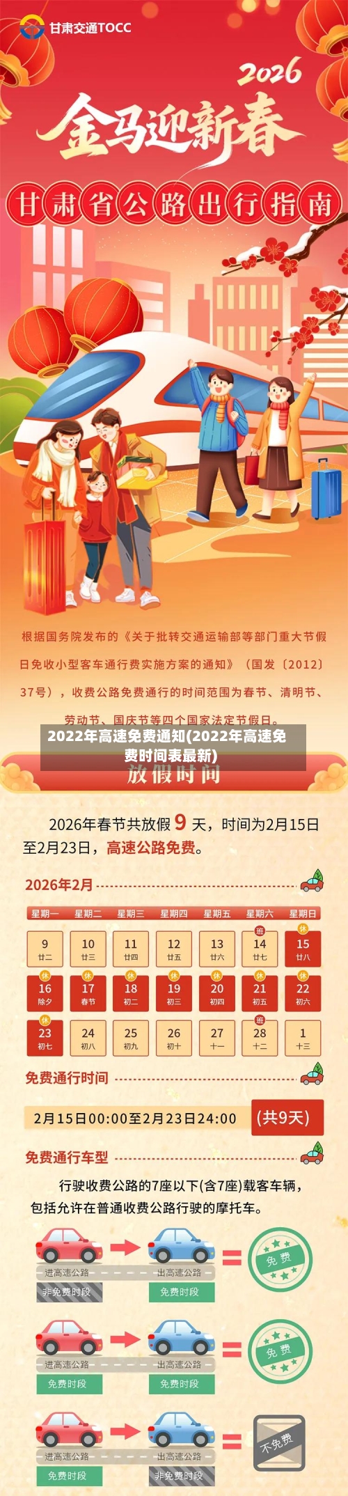 2022年高速免费通知(2022年高速免费时间表最新)