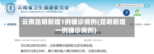 云南昆明新增1例确诊病例(昆明新增一例确诊病例)-第2张图片