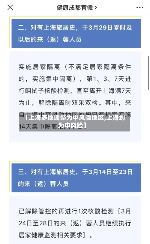 【上海多地调整为中风险地区,上海划为中风险】-第2张图片