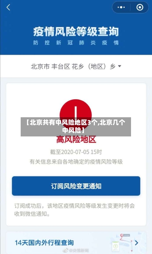 【北京共有中风险地区3个,北京几个中风险】-第2张图片