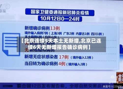 【北京连续5天本土无新增,北京已连续6天无新增报告确诊病例】