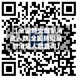 【全国肺炎最新消息人数,全国肺炎最新消息人数查询】-第2张图片