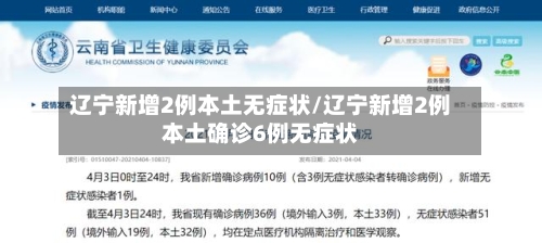 辽宁新增2例本土无症状/辽宁新增2例本土确诊6例无症状
