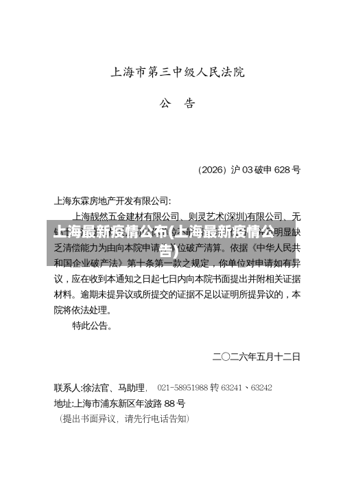 上海最新疫情公布(上海最新疫情公告)-第3张图片