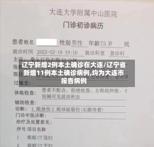 辽宁新增2例本土确诊在大连/辽宁省新增11例本土确诊病例,均为大连市报告病例