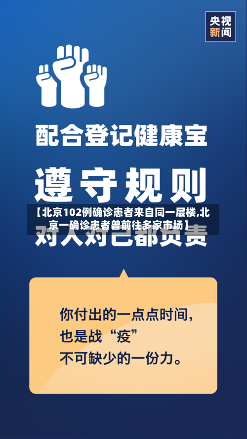 【北京102例确诊患者来自同一层楼,北京一确诊患者曾前往多家市场】-第2张图片