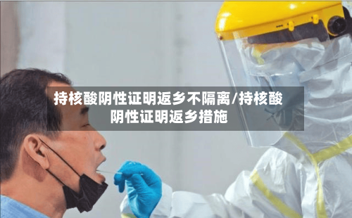 持核酸阴性证明返乡不隔离/持核酸阴性证明返乡措施-第2张图片
