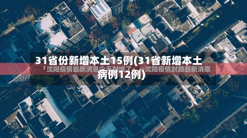 31省份新增本土15例(31省新增本土病例12例)-第2张图片