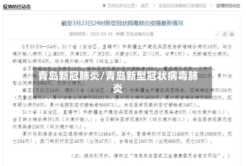 青岛新冠肺炎/青岛新型冠状病毒肺炎