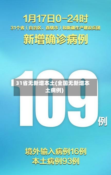 31省无新增本土(全国无新增本土病例)