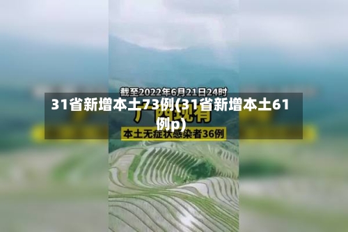 31省新增本土73例(31省新增本土61例p)-第3张图片