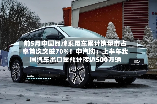 前5月中国品牌乘用车累计销量市占率首次突破70%！中汽协：上半年我国汽车出口量预计接近500万辆-第3张图片