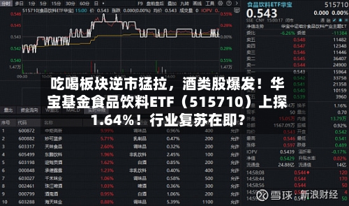 吃喝板块逆市猛拉	，酒类股爆发！华宝基金食品饮料ETF（515710）上探1.64%！行业复苏在即？-第3张图片