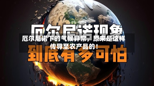 厄尔尼诺下的气候异常，原来是这样传导至农产品的！-第2张图片
