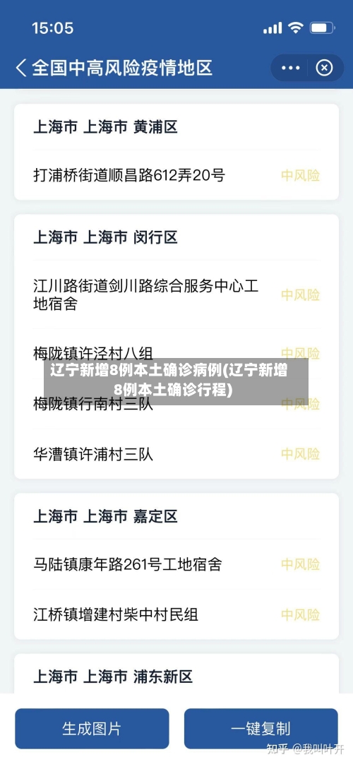 辽宁新增8例本土确诊病例(辽宁新增8例本土确诊行程)